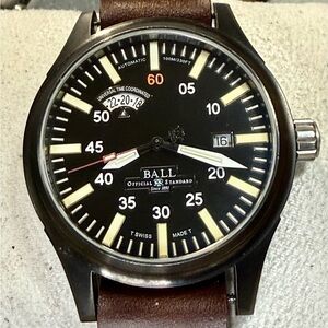 Ball Fireman Night Train Hr/Date Automatic Classic Sport Mens Watch